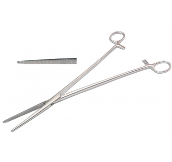 Затискач гінекологічний, прямий, 285 мм, робоча частина 60 мм Bio Tules Impex BTS-24-221